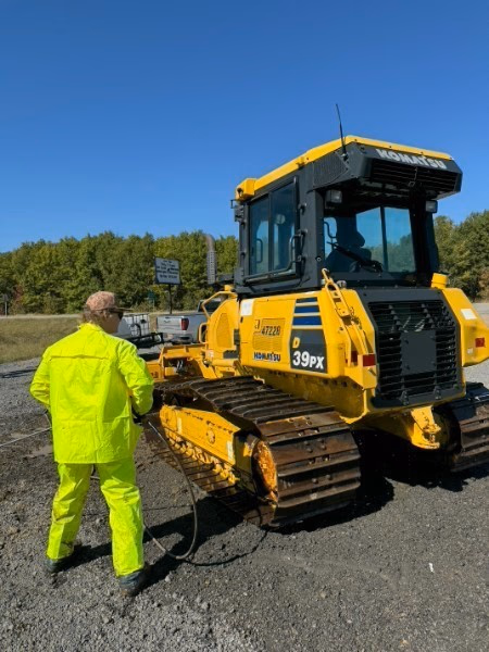 Heavy equipment pressure washing by Premier Shine Wash Co. in McCrory, Arkansas